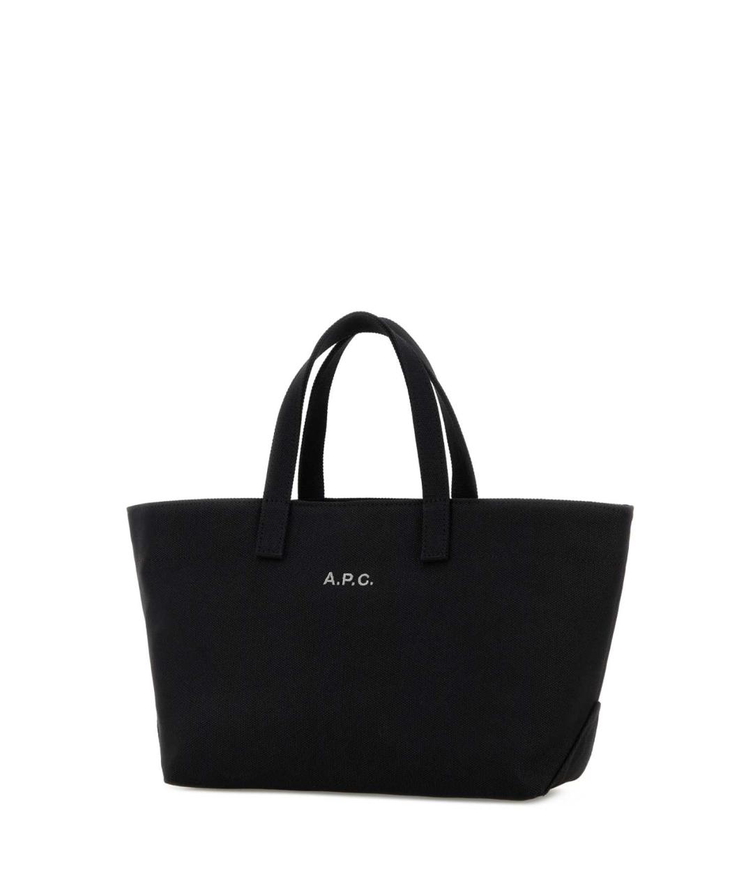 A.P.C. Черная хлопковая сумка тоут, фото 2
