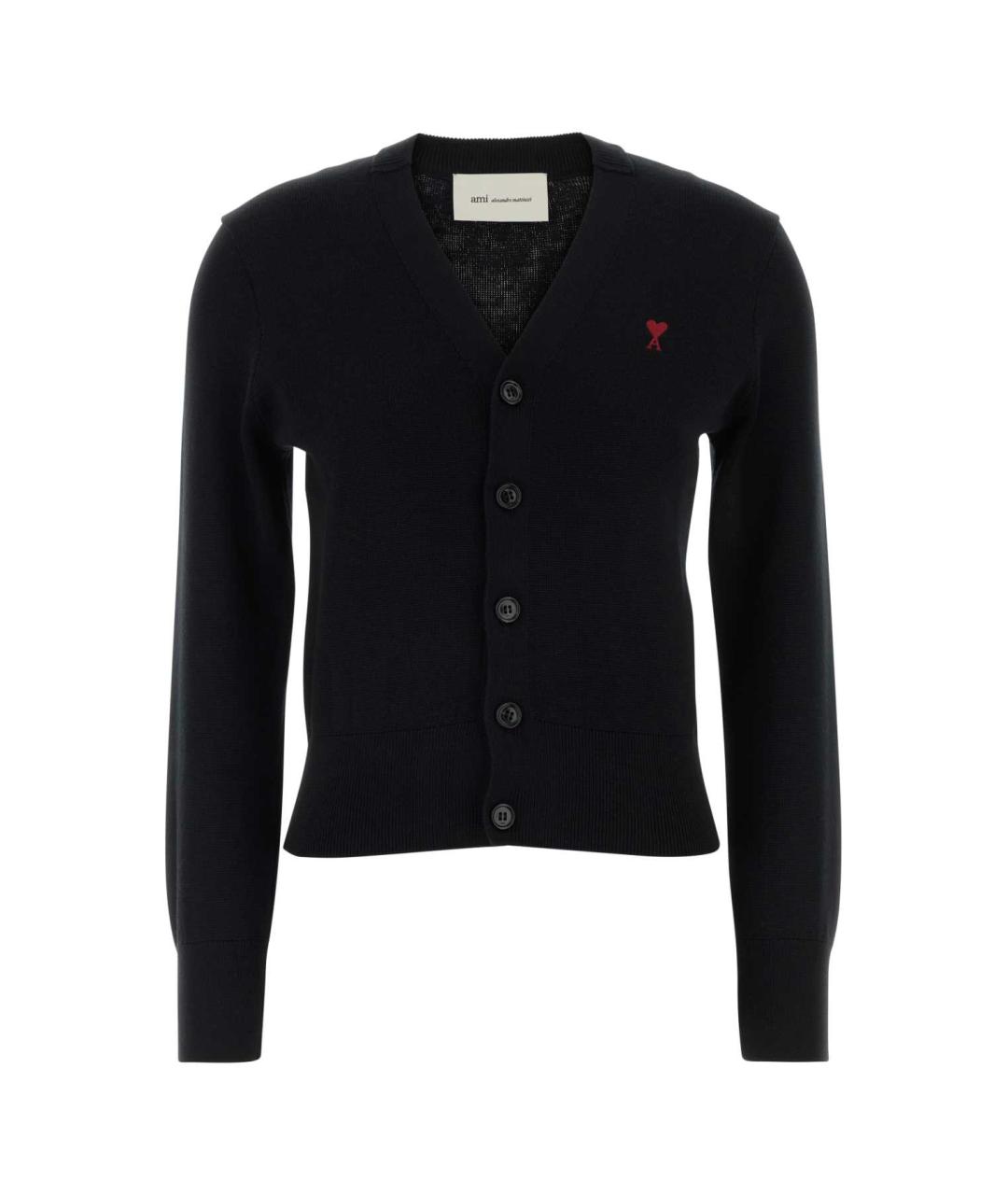 Ami Paris Черный шерстяной кардиган, фото 1