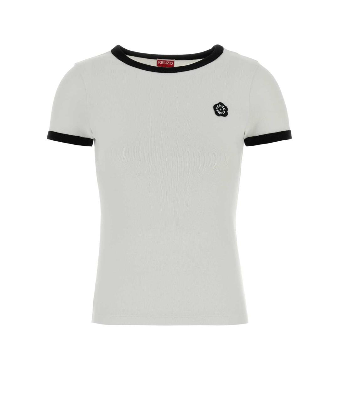 KENZO Белая хлопковая футболка, фото 1
