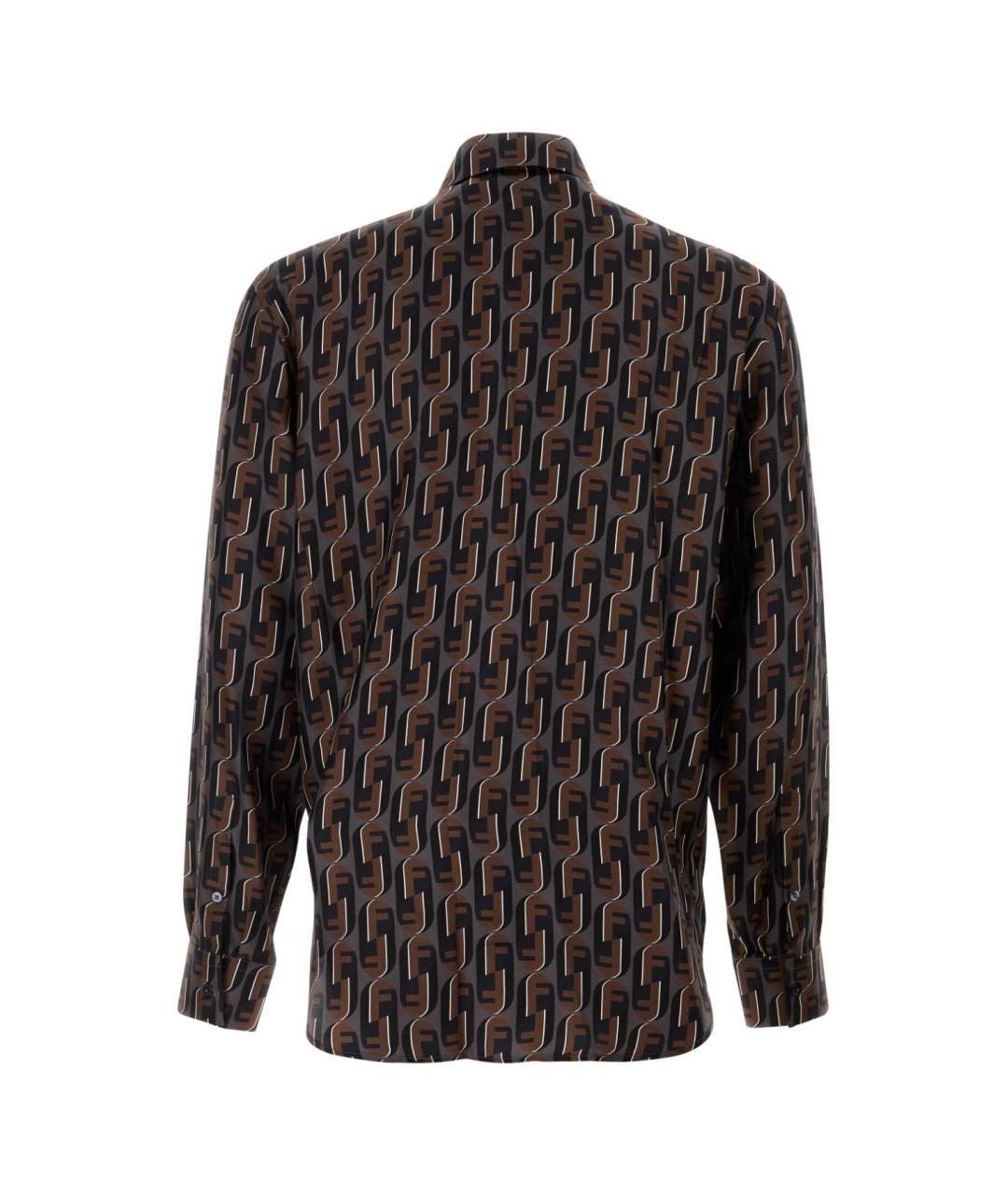 FENDI Мульти шелковая кэжуал рубашка, фото 2