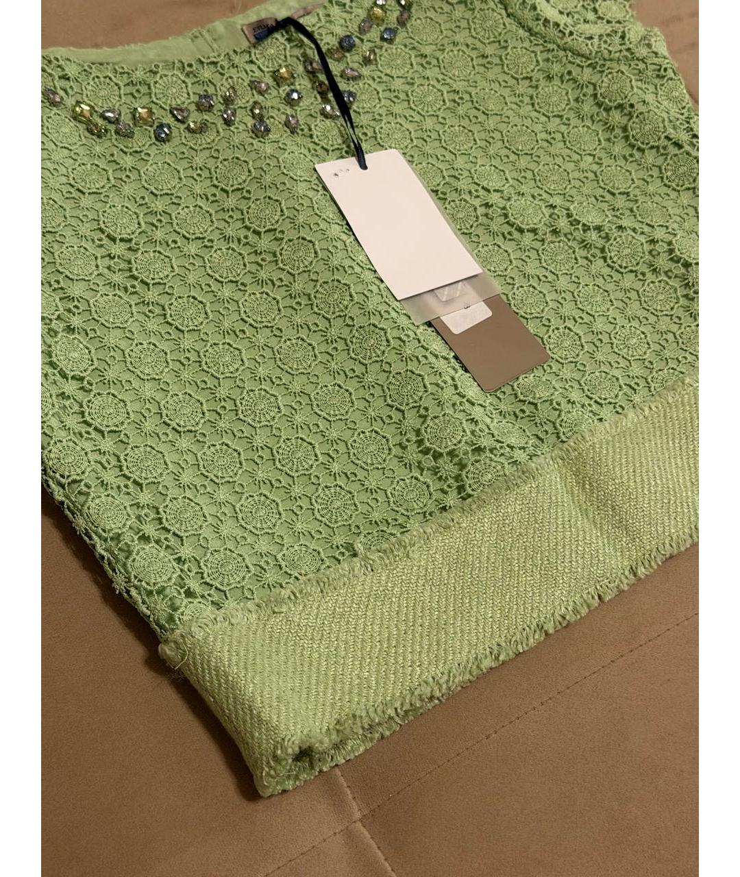 ERMANNO SCERVINO Зеленая полиэстеровая рубашка/блузка, фото 4