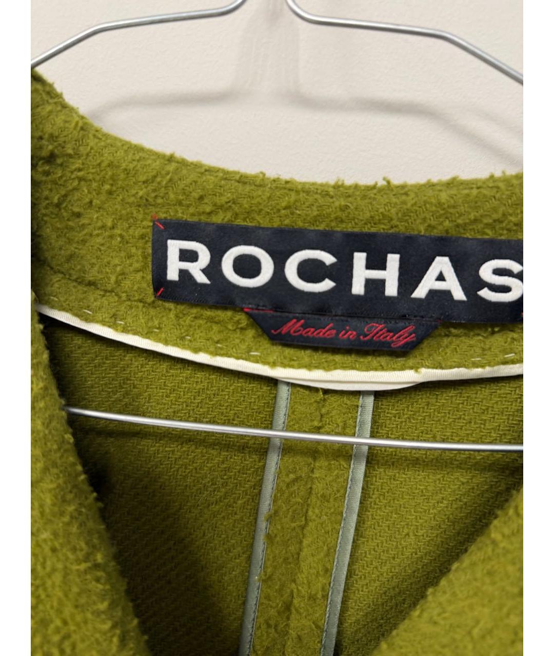 ROCHAS Зеленые шерстяное пальто, фото 2