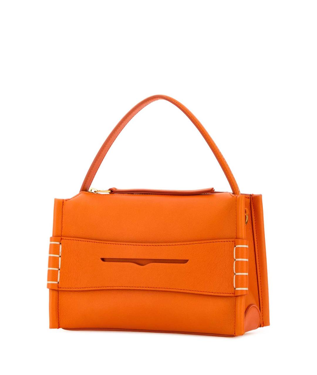 J.W.ANDERSON Оранжевая кожаная сумка с короткими ручками, фото 2