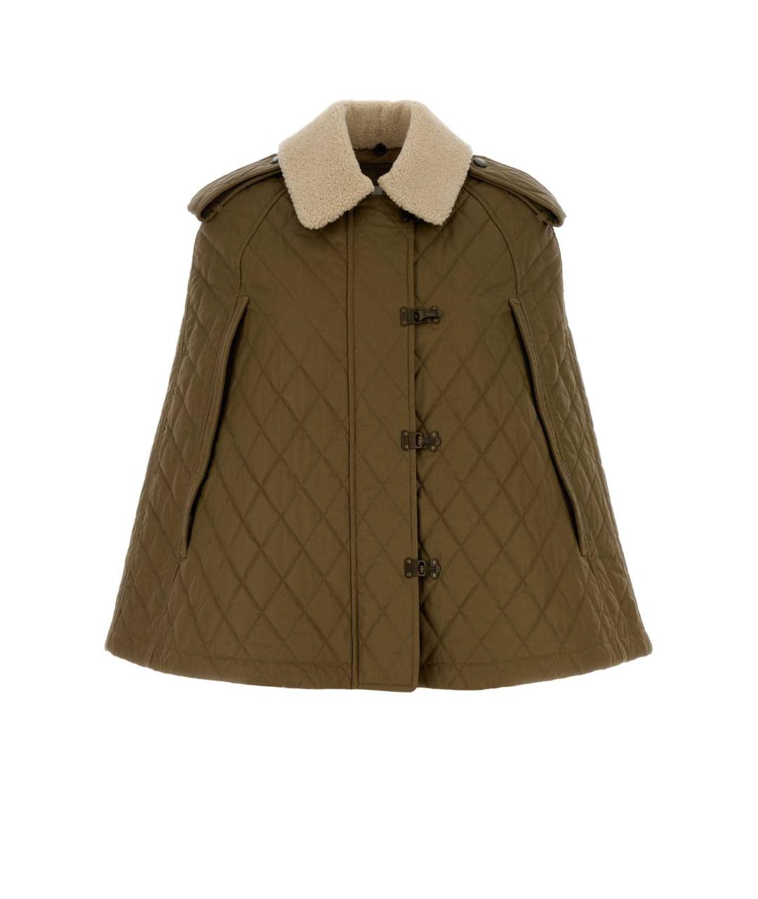 BURBERRY Зеленая хлопковая куртка, фото 1