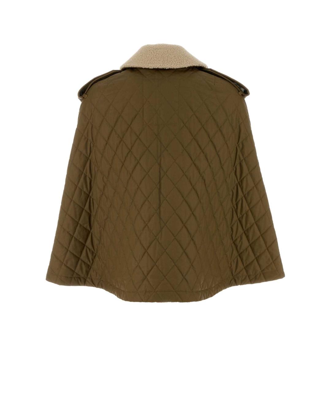 BURBERRY Зеленая хлопковая куртка, фото 2