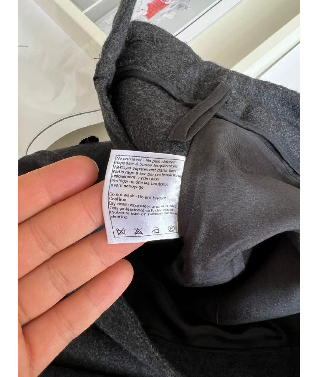 CHANEL Антрацитовая юбка мини, фото 6