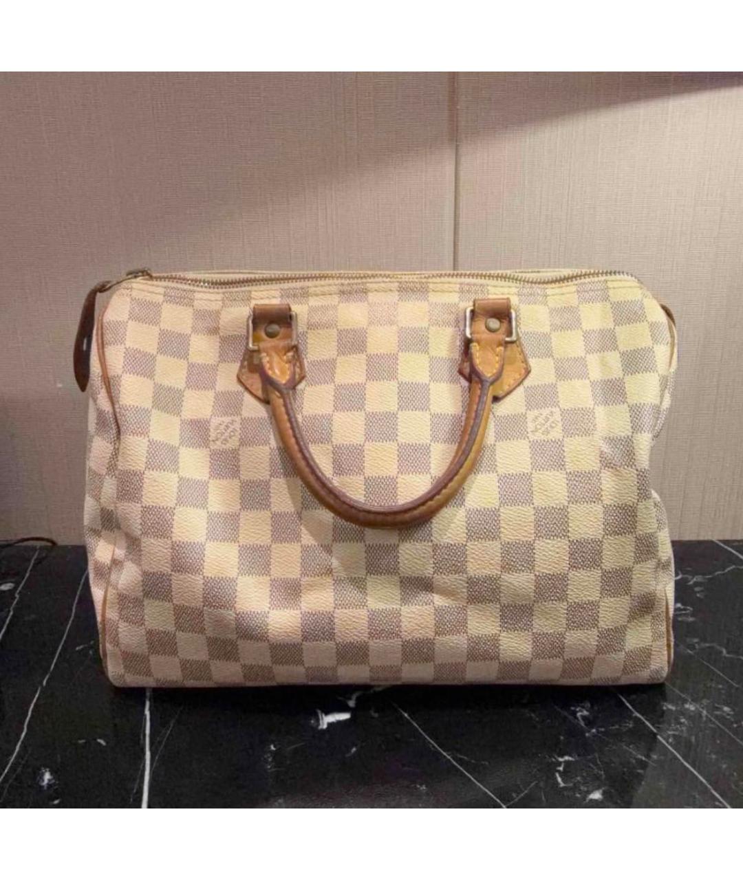 LOUIS VUITTON Белая сумка с короткими ручками, фото 3