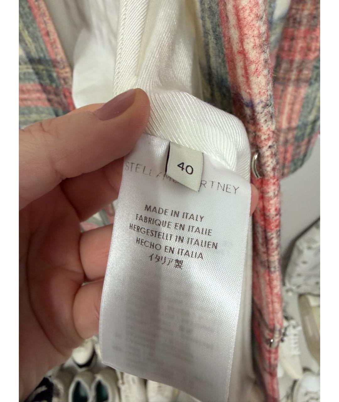 STELLA MCCARTNEY Серое шерстяное пальто, фото 4