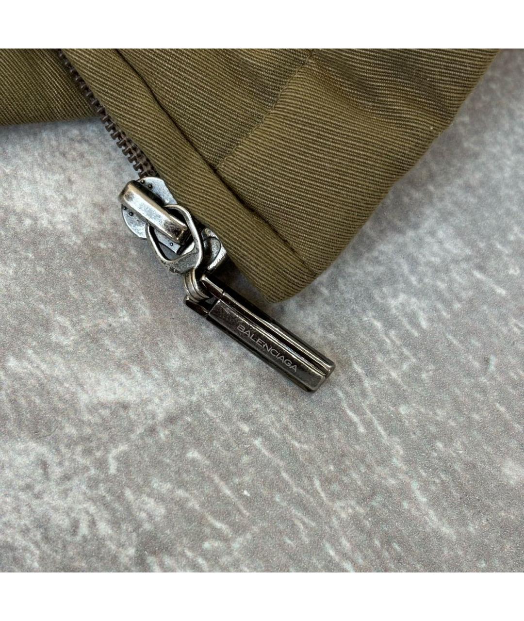 BALENCIAGA Хаки хлопковая куртка, фото 6