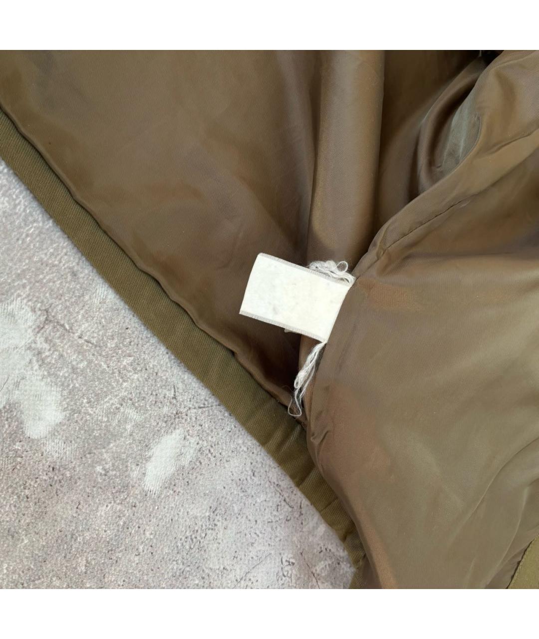 BALENCIAGA Хаки хлопковая куртка, фото 8