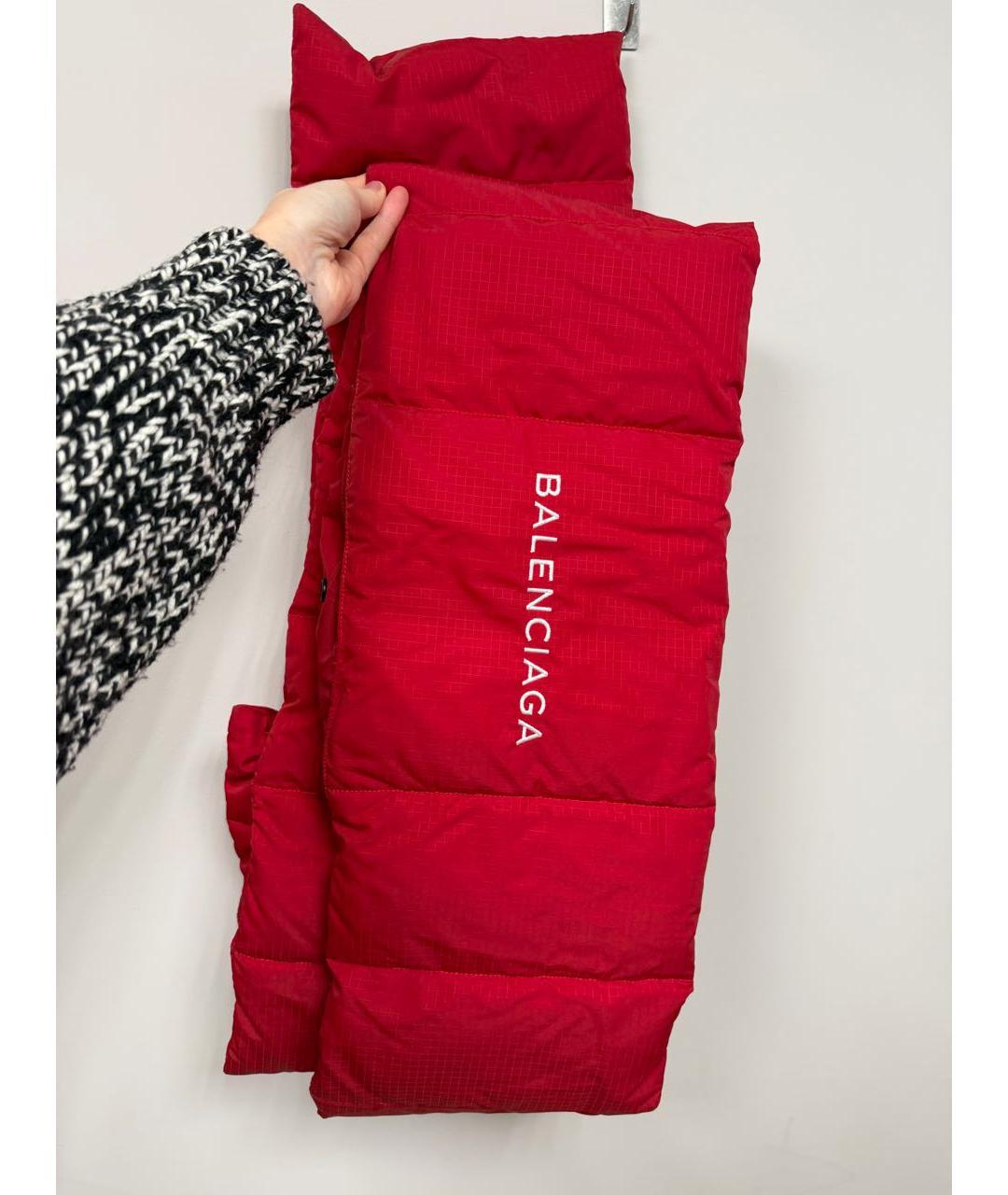 BALENCIAGA Красный полиэстеровый пуховик, фото 2