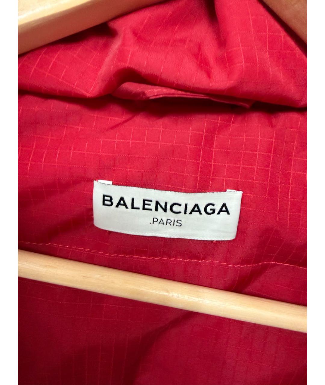 BALENCIAGA Красный полиэстеровый пуховик, фото 5