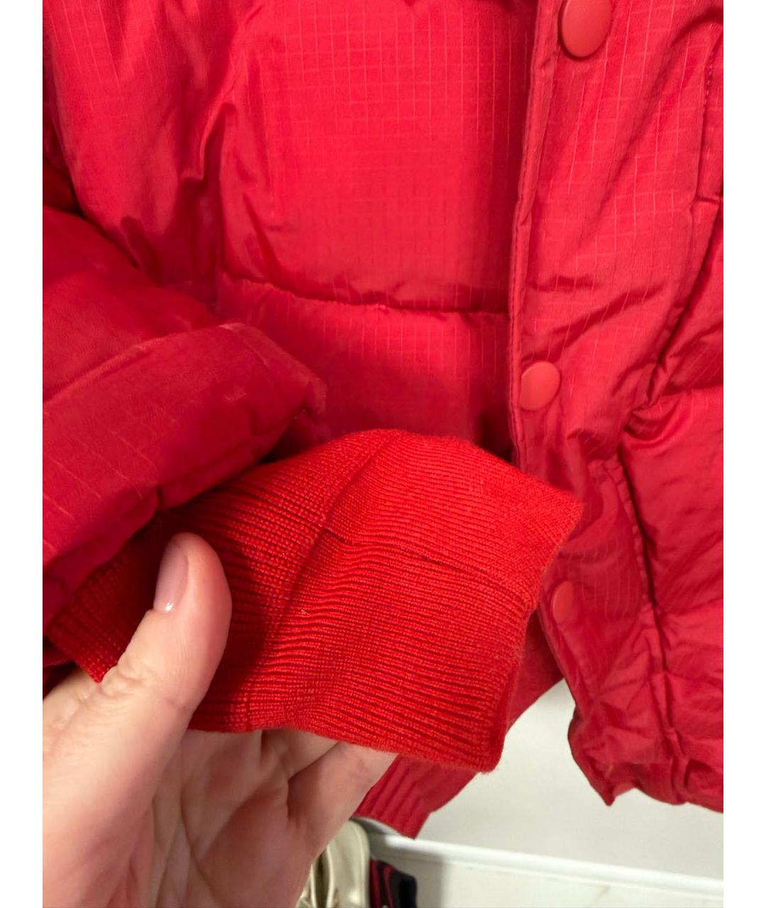 BALENCIAGA Красный полиэстеровый пуховик, фото 6