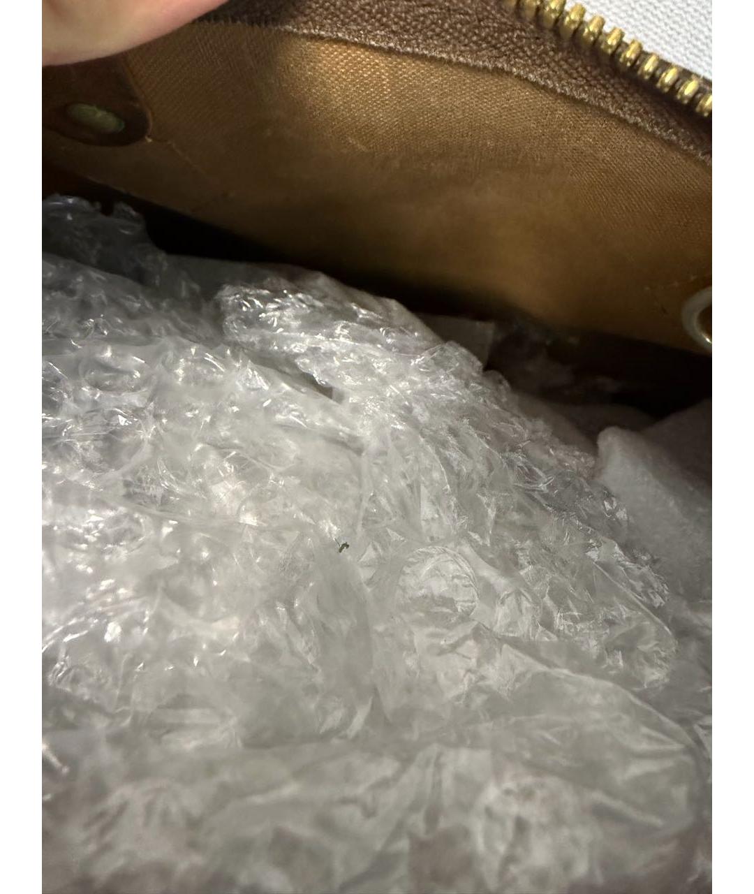 LOUIS VUITTON Коричневая сумка с короткими ручками, фото 4