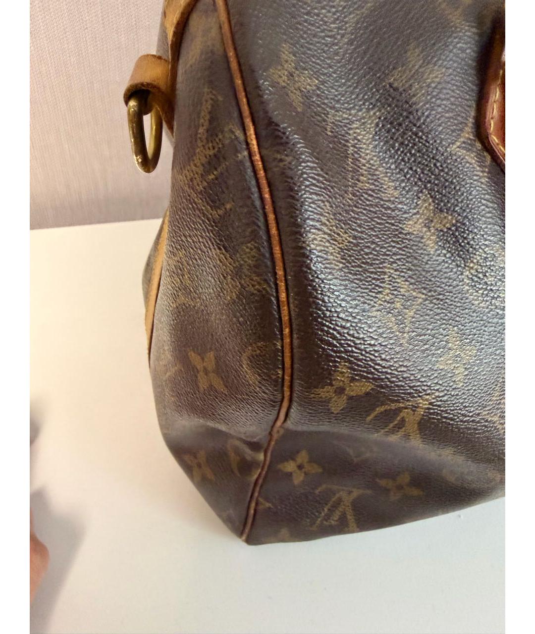 LOUIS VUITTON Коричневая сумка с короткими ручками, фото 8