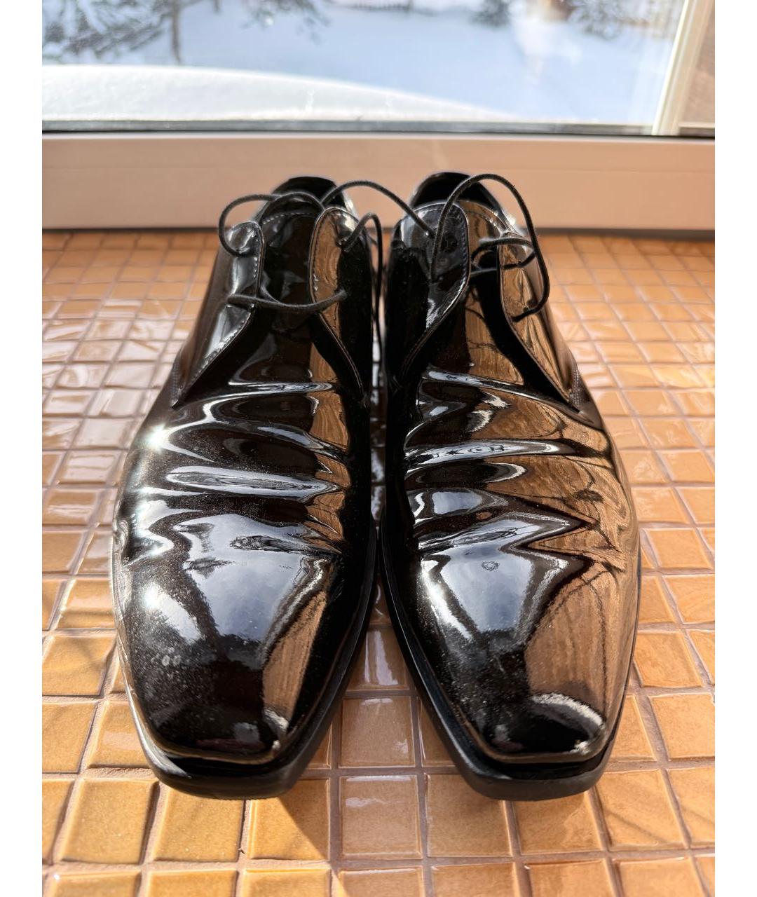 PRADA Черные туфли из лакированной кожи, фото 2