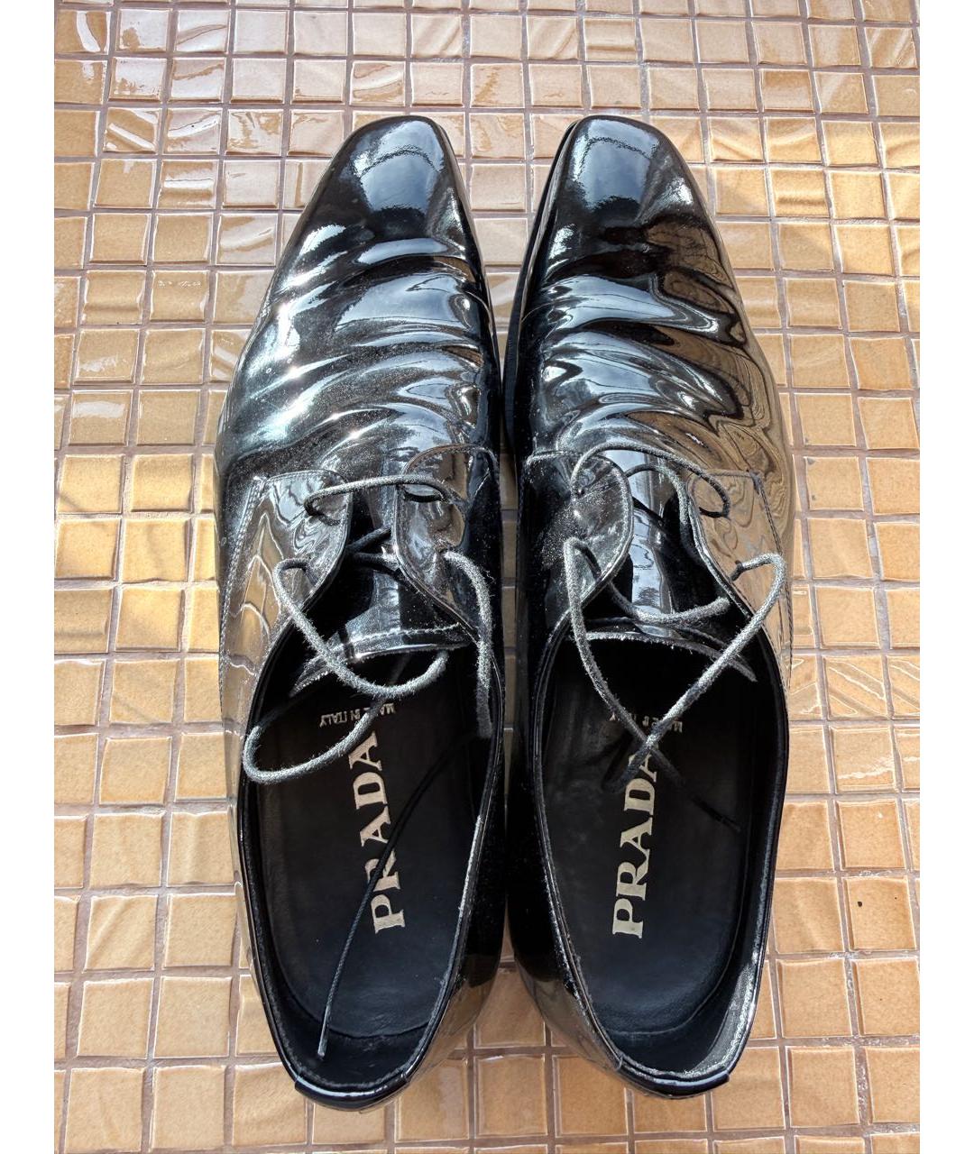 PRADA Черные туфли из лакированной кожи, фото 3