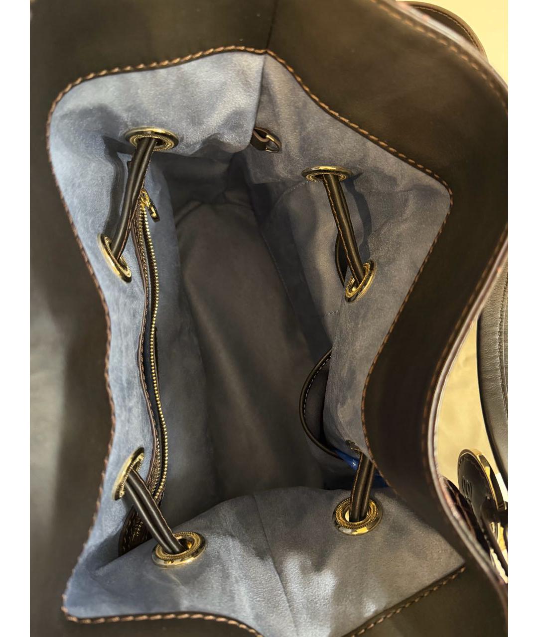 LANCEL Коричневая кожаная сумка через плечо, фото 3