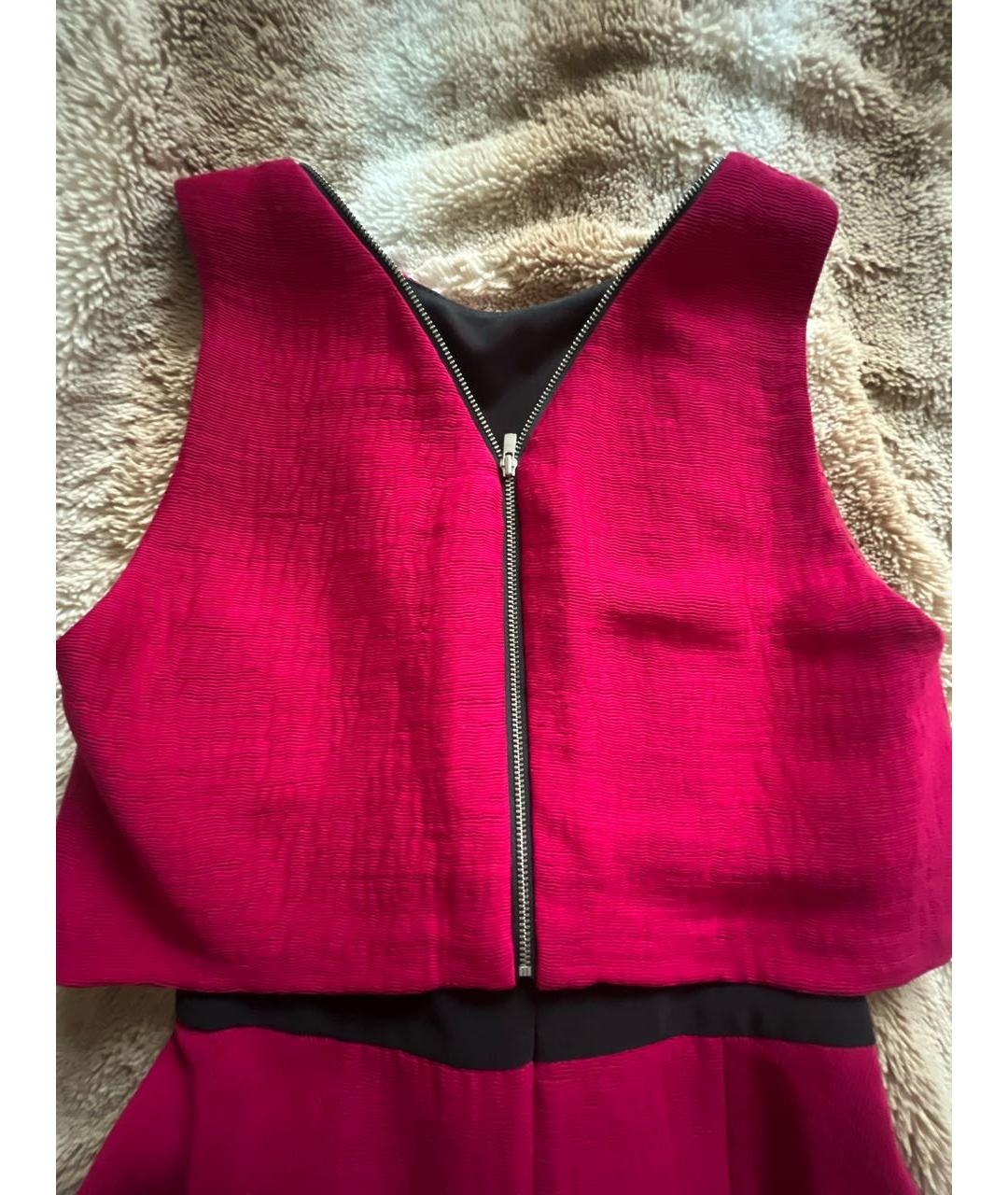 MAJE Фуксия вискозное коктейльное платье, фото 3