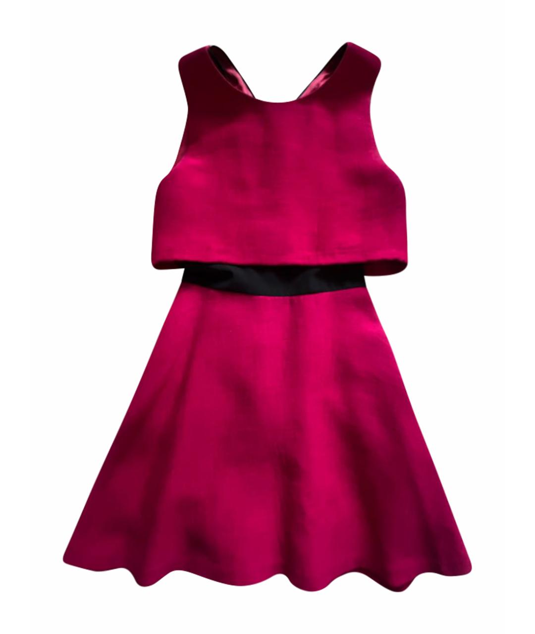MAJE Фуксия вискозное коктейльное платье, фото 1