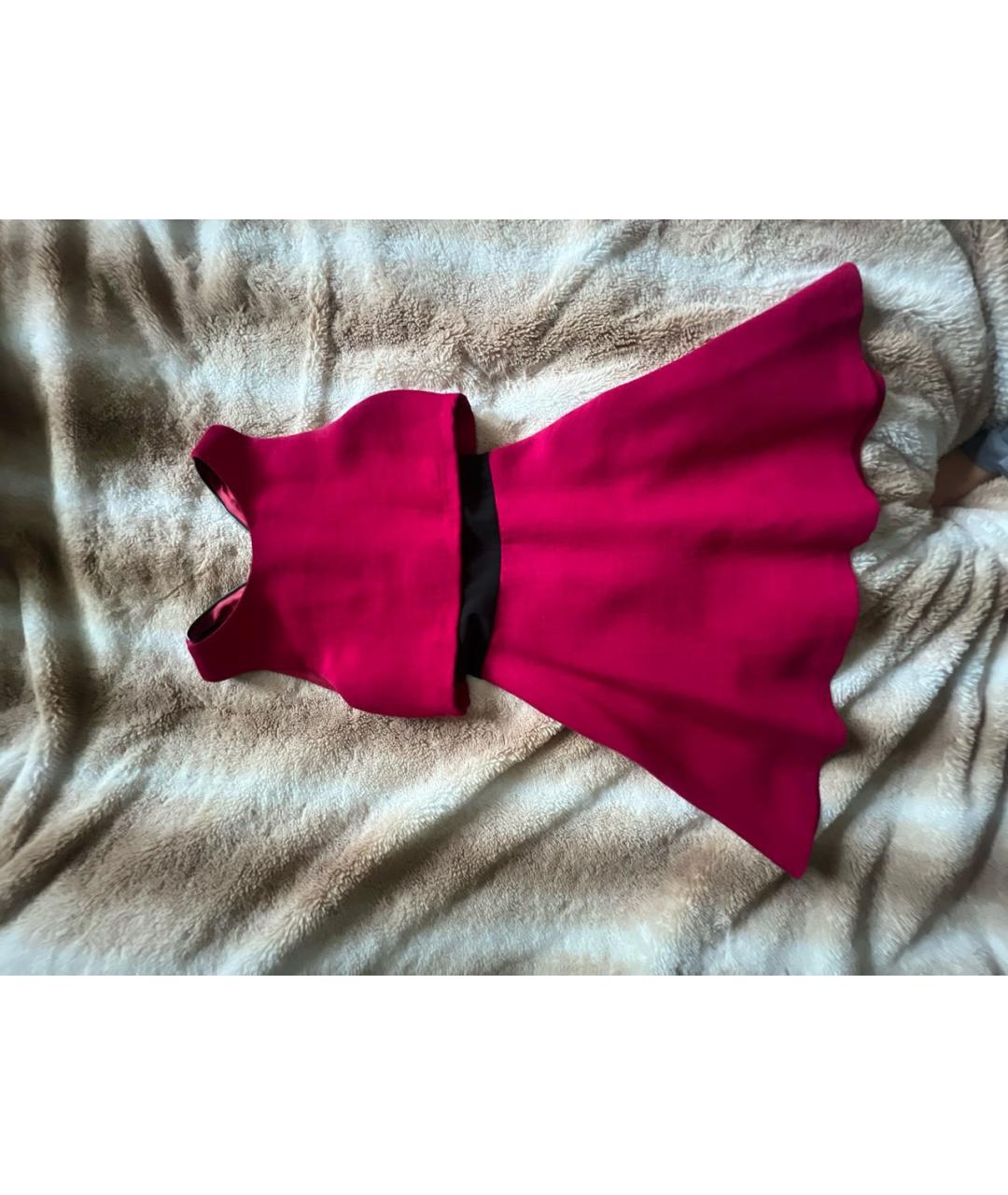 MAJE Фуксия вискозное коктейльное платье, фото 5