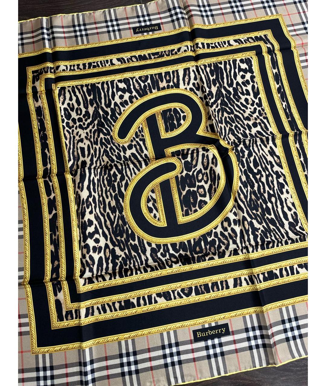 BURBERRY Мульти шелковый платок, фото 6