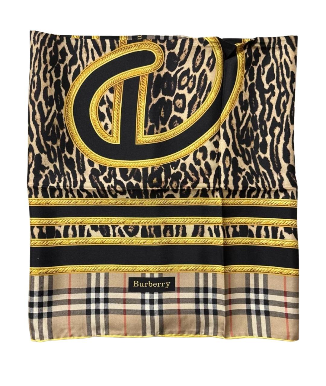 BURBERRY Мульти шелковый платок, фото 1