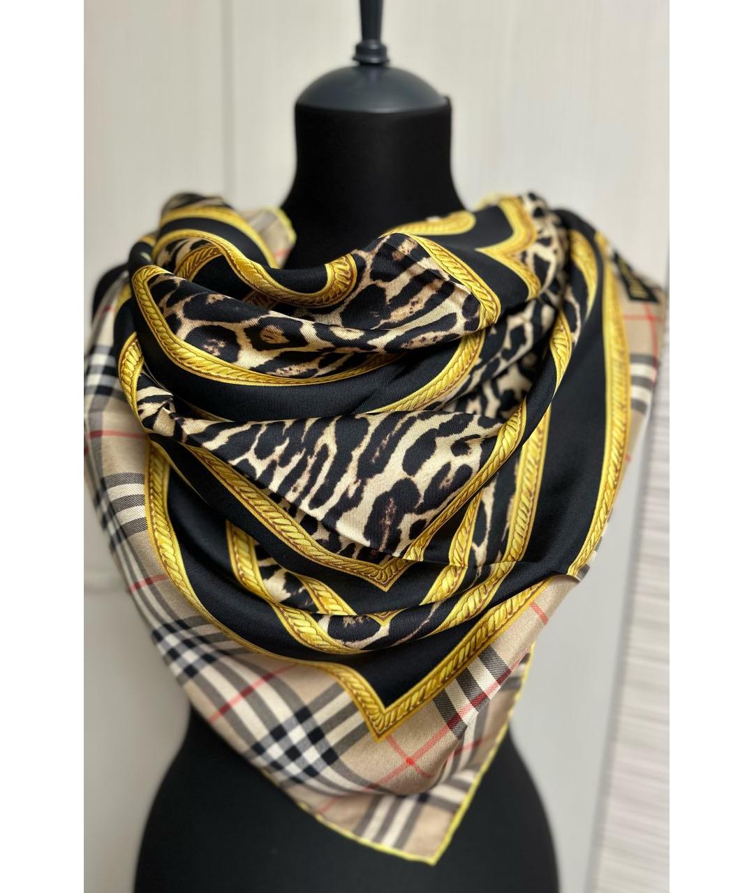 BURBERRY Мульти шелковый платок, фото 4