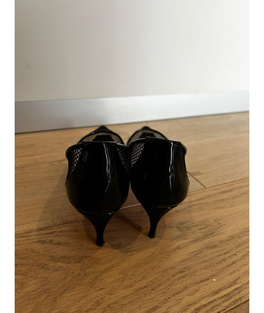 CHRISTIAN LOUBOUTIN Черные кожаные туфли, фото 4