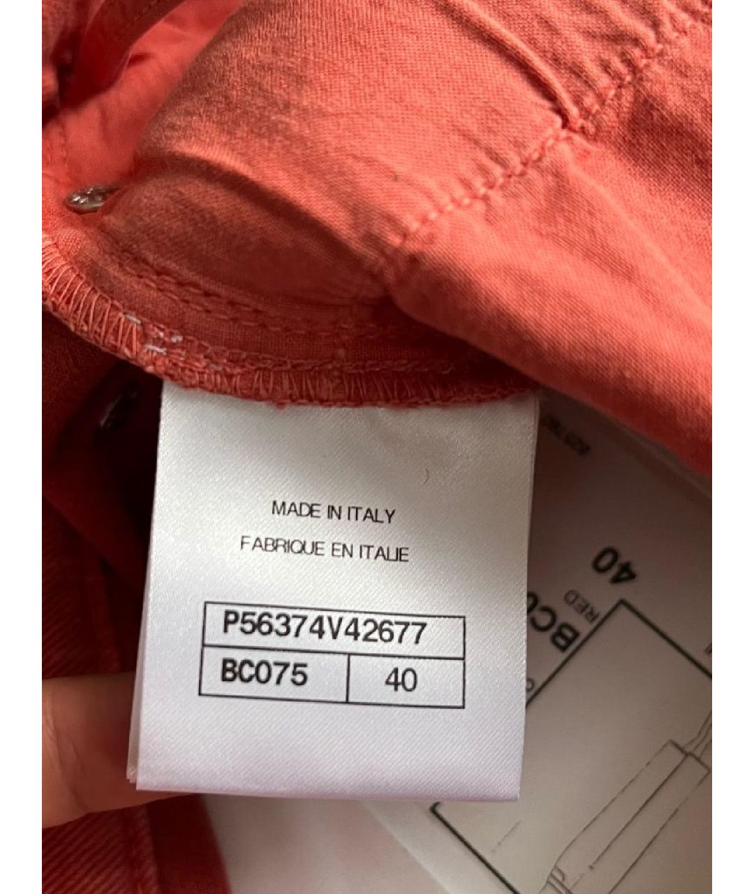 CHANEL Оранжевое брюки узкие, фото 4