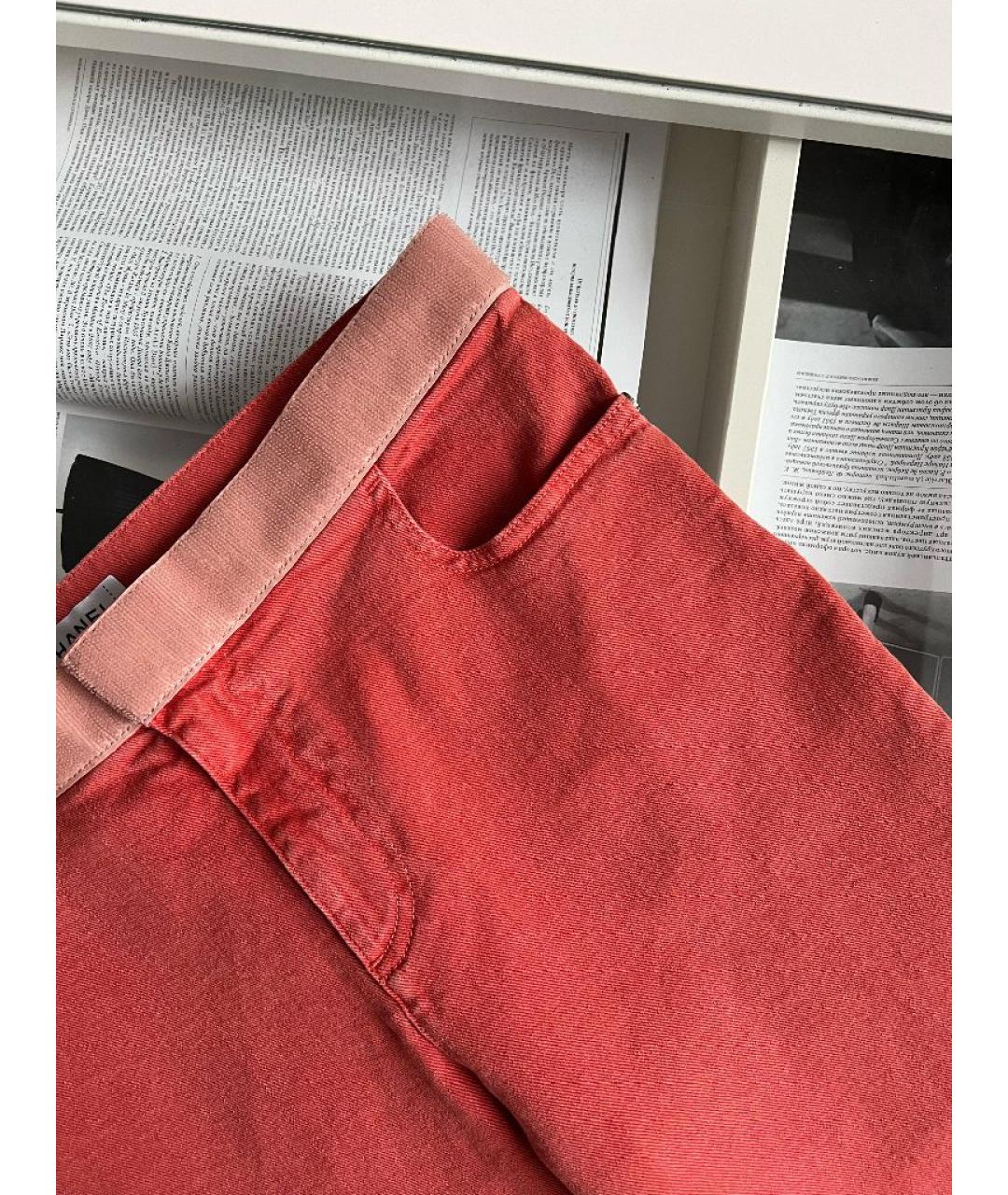 CHANEL Оранжевое брюки узкие, фото 8