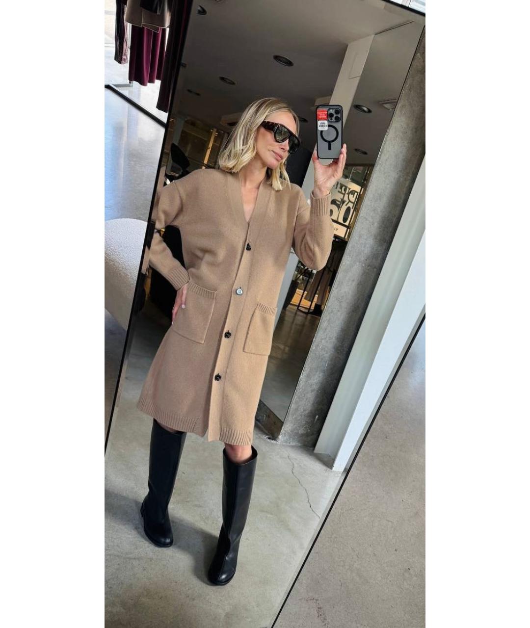 WEEKEND MAX MARA Бежевый кардиган, фото 4