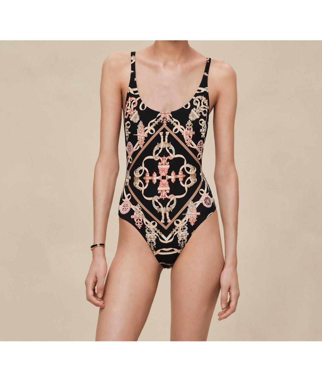 HERMES Черный полиамидовый купальник, фото 7