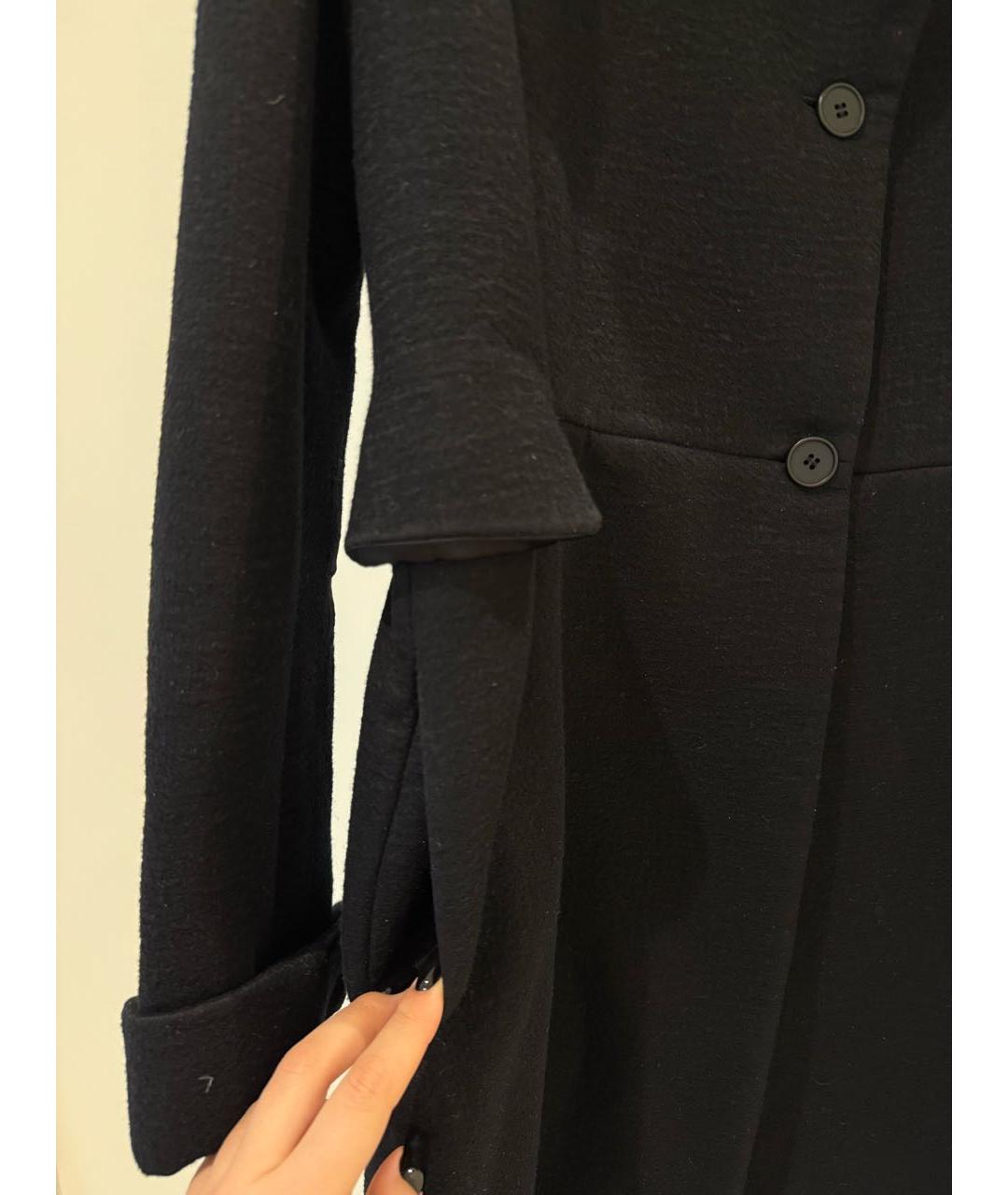 BOTTEGA VENETA Черное кашемировое пальто, фото 3
