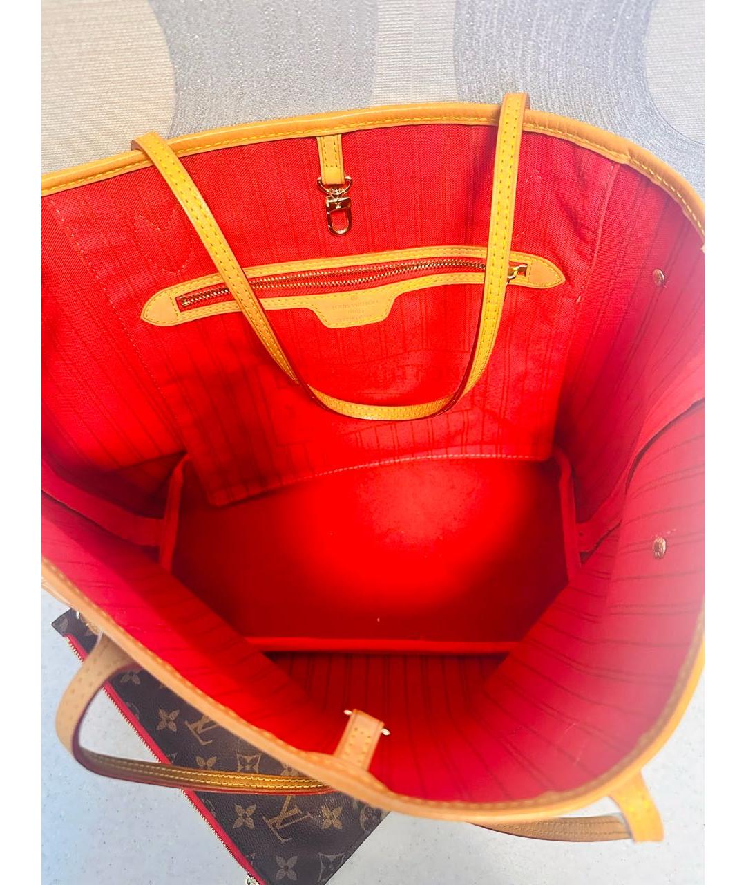 LOUIS VUITTON Коричневая сумка тоут, фото 4