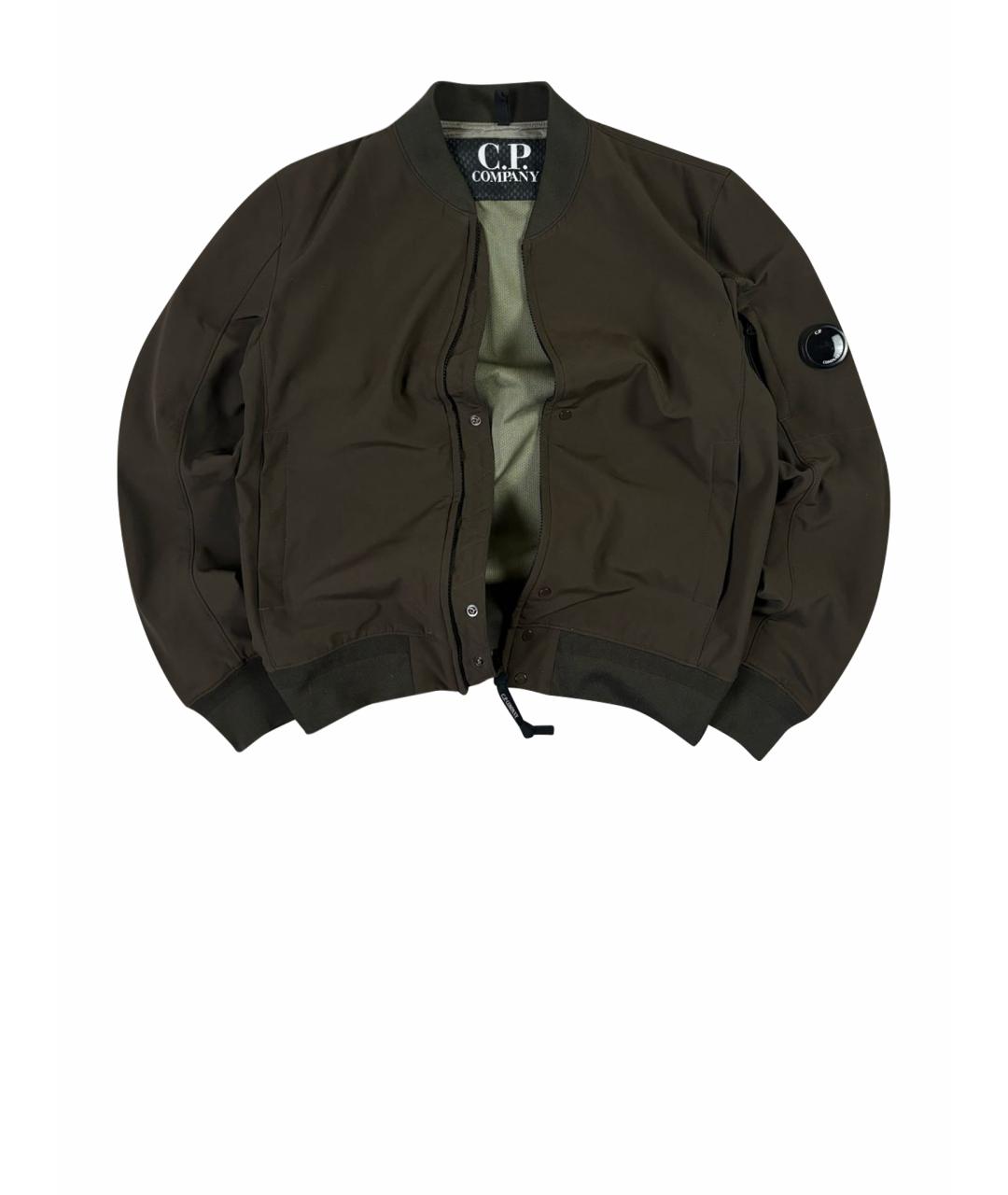 CP COMPANY Коричневая полиэстеровая куртка, фото 1