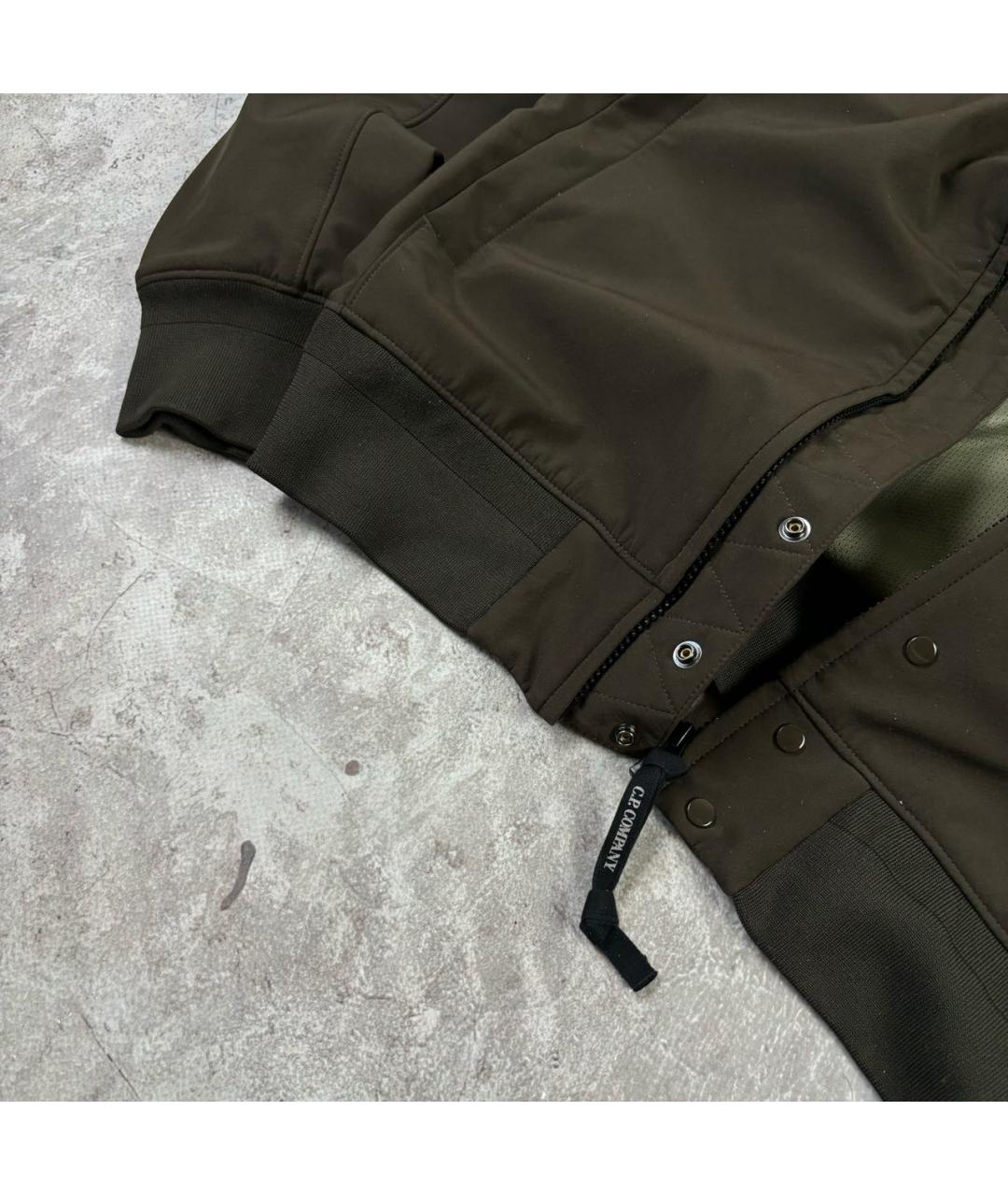 CP COMPANY Коричневая полиэстеровая куртка, фото 5