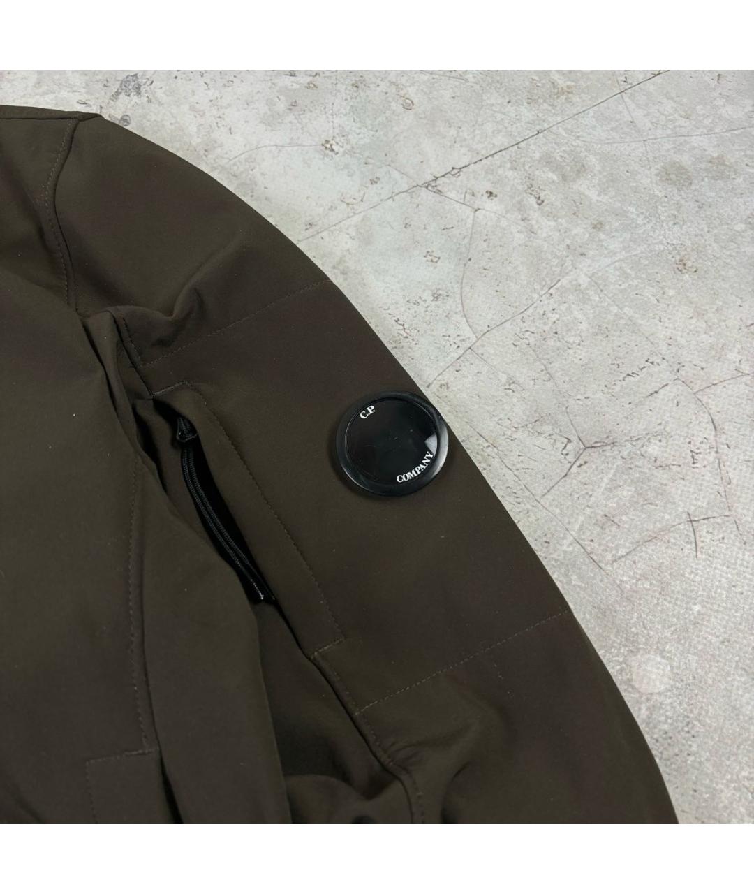 CP COMPANY Коричневая полиэстеровая куртка, фото 4