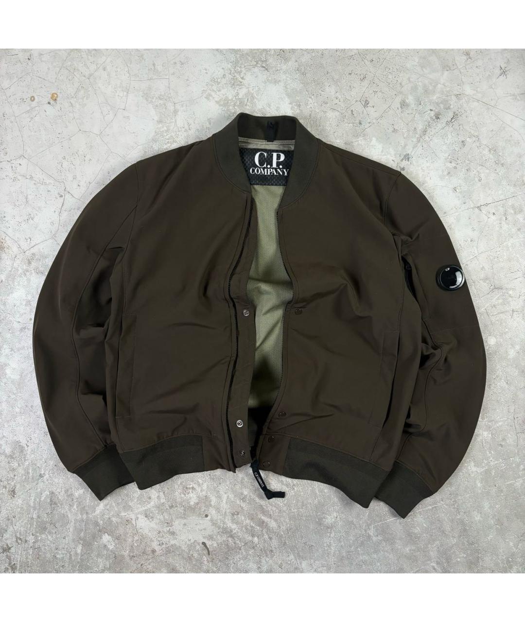 CP COMPANY Коричневая полиэстеровая куртка, фото 8