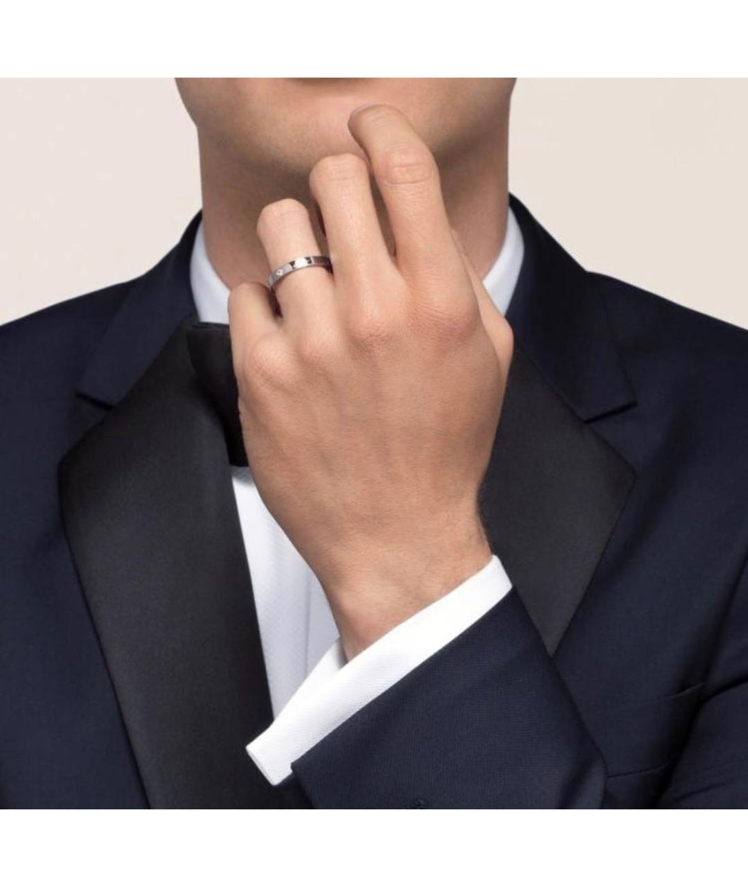 CARTIER Серебряное платиновое кольцо, фото 5