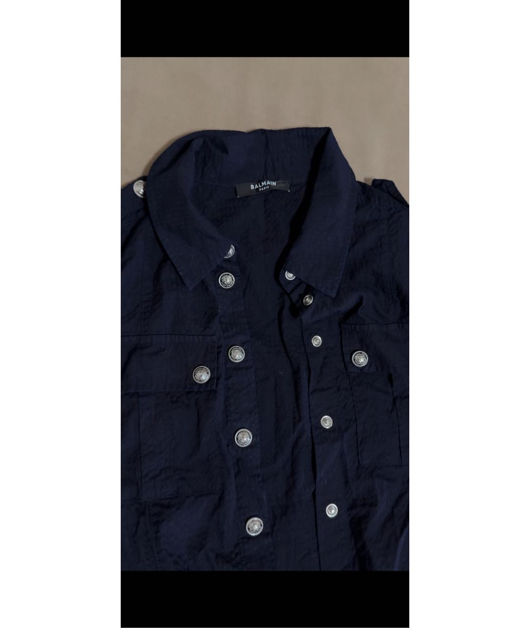 BALMAIN Темно-синий хлопковый комбинезон, фото 7