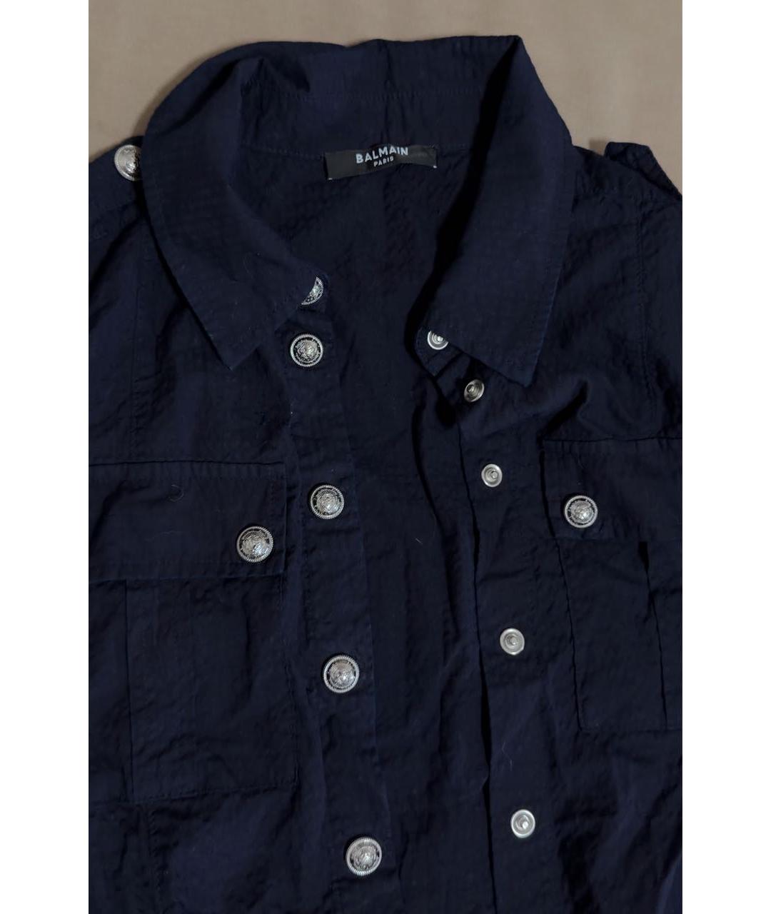 BALMAIN Темно-синий хлопковый комбинезон, фото 4