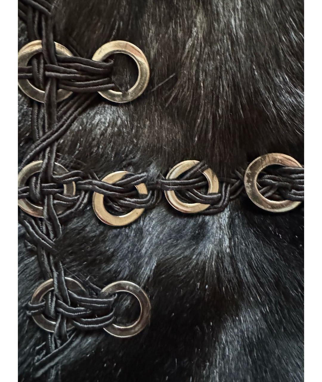 GUCCI Черная меховая дубленка/шуба, фото 3