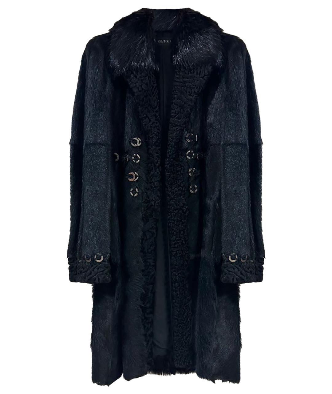 GUCCI Черная меховая дубленка/шуба, фото 1