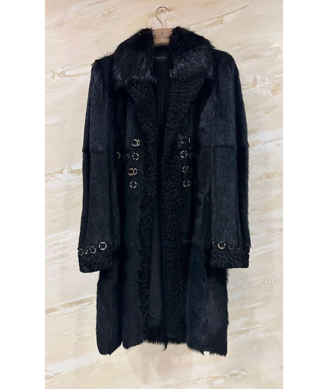 GUCCI Черная меховая дубленка/шуба, фото 7