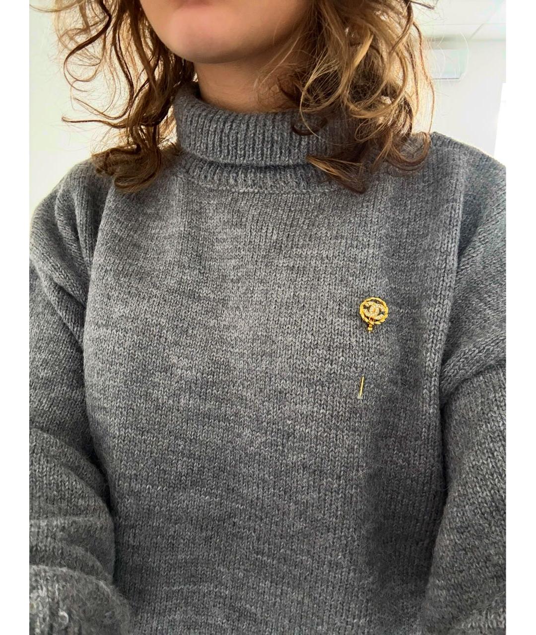 CHANEL Золотая позолоченная булавка / брошь, фото 7