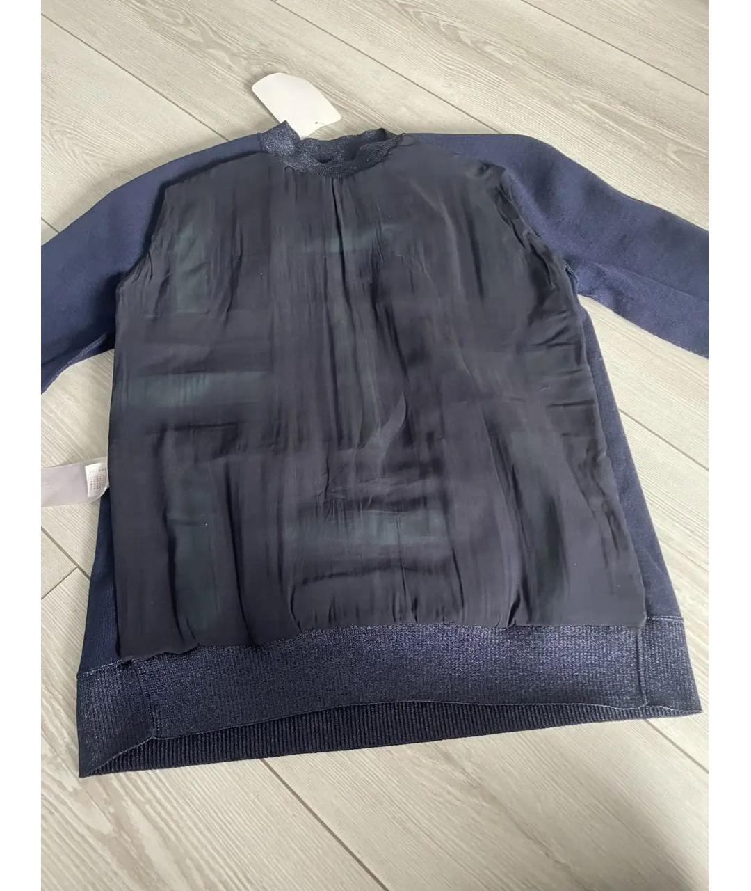 LOUIS VUITTON Темно-синий вискозный джемпер / свитер, фото 7