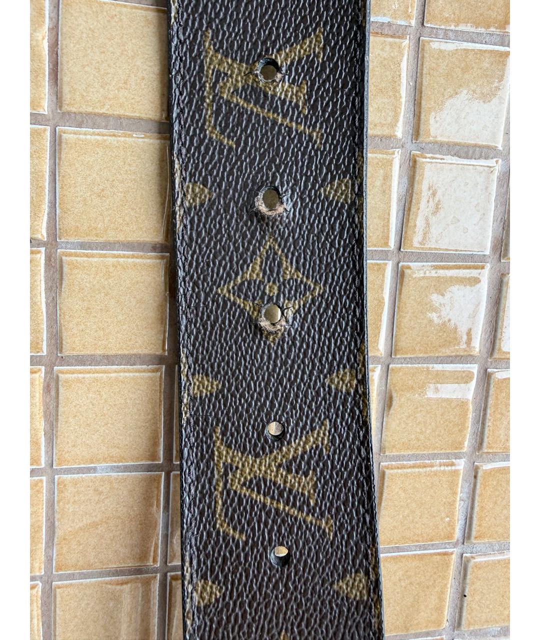 LOUIS VUITTON Коричневый ремень, фото 6