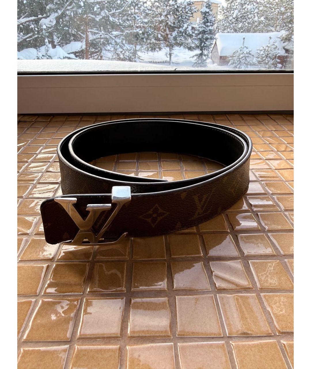 LOUIS VUITTON Коричневый ремень, фото 4