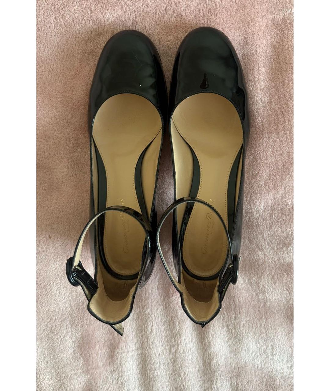 GIANVITO ROSSI Черные туфли из лакированной кожи, фото 3